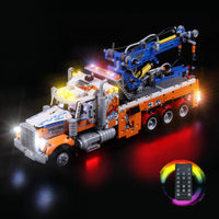 1 x RAW Customer Returns cooldac Led Light Kit Compatible with lego Technic Heavy-Duty Tow Truck, Remote Control Led Light Set Compatible with lego 42128 Technic Heavy-Duty Tow Truck Model Building Set Lights Only, No Models  - RRP €53.44