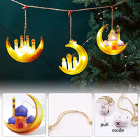 1 x Brand New Sunshine smile Ramadan decorative fairy, Islam Mubarak crescent moon decoration night light, Ramadan Mubarak hanging light, Muslim Ramadan LED lights, Eid decorative lights, Ramadan decorative lights - RRP €22.8