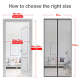 1 x RAW Customer Returns MYCARBON Fly Screen Door Magnet 80x210cm Insect Protection Balcony Door Fly Curtain 10 x Stronger than Normal No Drilling Curtain for Living Room Sliding Door Patio Door Black - RRP €16.85