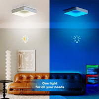 1 x RAW Customer Returns BLNAN LED ceiling light RGB dimmable 24W, ceiling lamp with remote control, lamps color change 3000K-6500K for living room bedroom children s room kitchen bathroom square 30cm - RRP €38.3