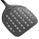 1 x RAW Customer Returns Ga HOMEFAVOR Perforated Pizza Shovel, 14 Inch Palino Pizza Shovel 40.8cm in Hard Anodized Aluminum with Removable Handle for Homemade Pizzas, Bread, Tarts - RRP €41.52