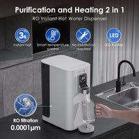 1 x RAW Customer Returns Waterdrop K19-H Instant Heating Hot Water Dispenser, Table Top Reverse Osmosis System Mobile No Water Connection, TDS Reduce, Limescale-Free Drinking Water, 4 Temperature Levels - RRP €302.51