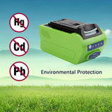 1 x RAW Customer Returns Exmate 40V 5.0Ah Batteria per GreenWorks G-MAX 29472 29282 2601102 24252 29462 29302 29662 Non Gen 1  - RRP €89.98