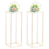 1 x RAW Customer Returns Nuptio Wedding Table Centerpieces for Tables with Acrylic Top - 2 Pieces 80cm Tall Gold Vase for Centerpieces Flower Stand Weddings Party Metal Flower Vases Pillar Stand for Home Decorations - RRP €54.43