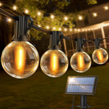 1 x RAW Customer Returns Solar fairy lights outside, LED fairy lights outside solar 15M 25 1 G40 outdoor fairy lights bulbs waterproof 3 mode solar fairy lights for garden balcony terrace decoration - RRP €29.99