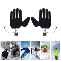 1 x RAW Customer Returns Heated, 2 pieces electric heating gloves, 3 adjustable gears, rechargeable electric heating gloves for winter, heated mittens - RRP €12.43