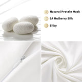 2 x RAW Customer Returns Larlary Silk Pillowcase 75 x 50 cm, 1 Item , 90 Silk, 10 Cotton, Protect Hair, Protect Skin, Promote Sleep White  - RRP €24.0