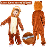 1 x RAW Customer Returns BITOWO lion costume children s overalls 74 80 86 lion costume children boys girls costume lion child carnival costumes lion costume child baby for small children 80 - RRP €22.18