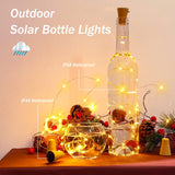 1 x RAW Customer Returns Ymenow Solar Bottle Lights, Pack of 6 Solar Lights 2 m 20 LEDs Bottle Light Chain Corks, Light Chain for Bottles, Wine Bottles, LED Bottle Light with Corks for DIY Party Garden - Warm White - RRP €20.16