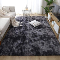 1 x RAW Customer Returns Leesentec Living Room Rug Bedroom Rug Teenager Girl Shaggy Modern Design Long Pile Soft Anti Slip Large Rug for Children s Bedroom Black White, 200 250  - RRP €79.13