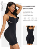 1 x RAW Customer Returns FeelinGirl Seamless Girdle Body Reducer Women Belly Away Shapewear Shaper Control Abdomen Slimming Bodysuit Black M L - RRP €36.25