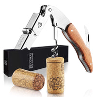 8 x Brand New CORKAS corkscrew wine, wine opener set includes waiter s knife, wine aerator and wine pump with 2 wine stoppers, professional wine accessories for wine lovers - RRP €204.16