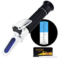 1 x RAW Customer Returns Alcohol refractometer with ATC 0 80 VOL volume, optical handheld concentration meter for distilled beverages for homebrew making - RRP €23.99