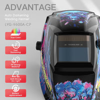 1 x RAW Customer Returns YESWELDER True Color Welding Helmet Solar Powered Welding Mask Auto Darkening Wide Shade 4 9-13 Welding Helmet for TIG MIG ARC - RRP €41.29