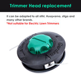 1 x RAW Customer Returns Trimmer mowing head OLEOMAC Load E Go, 130 MM, M10X1.25 F for brush cutter, line head compatible with Oleo Mac, metal lawn trimmer head trimmer head lawn mower accessories garden tools from YOUSHARES - RRP €19.03