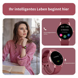 1 x RAW Customer Returns BingoFit Smartwatch for women with telephone function, 1.43 AMOLED touchscreen fitness watch, fitness tracker with heart rate monitor, sleep monitoring, blood pressure SpO2, 50 sports modes, pedometer watch  - RRP €35.48