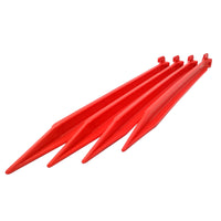 1 x RAW Customer Returns ToCi 24 x plastic pegs 30 cm tent pegs for outdoor camping tents garden soft sandy ground tent nails in red - RRP €17.04