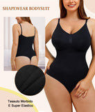 1 x RAW Customer Returns Junlan Shaping Bodysuit Seemless Bodysuit Women s Shaping Bodysuit Women s Bodysuit Slimming Underwear Shaper Shaping Shapewear Adjustable Shoulder Strap XS-S, Black  - RRP €25.56