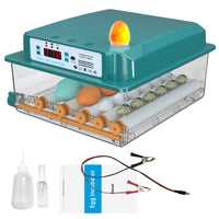 1 x RAW Customer Returns Fully automatic incubator chicken incubator chickens with automatic rotation system and temperature control, egg incubator hatching machine for 12-16 eggs 16  - RRP €78.65