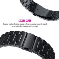 1 x RAW Customer Returns Aimtel Bracelet Compatible with Samsung Galaxy Watch Active Bracelet Galaxy Watch 42mm Bracelet, 20mm Metal Replacement Bracelet Accessories for Galaxy Watch Active Galaxy Watch Galaxy Watch 42mm Black  - RRP €8.95