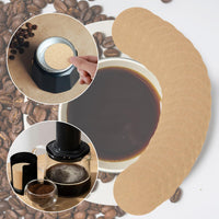 1 x Brand New Pack of 600 Coffee Filter Paper, Round Coffee Filters, Unbleached Coffee Filters, 6.4 cm 2.5 Inch, Brown Replacement Filters, Disposable Coffee Filters, Degradable - For Espresso Coffee Machines Beige  - RRP €20.4