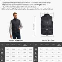 1 x RAW Customer Returns CONQUECO Men s Heated Vest Quilted Vest Winter with Battery and Charger for Outdoor Motorsport Skiing Daily Wear, Black, XXL - RRP €99.24