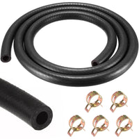 1 x Brand New Autumn petrol hose 3 meters 8 mm inside, thickened fuel hose wall thickness 3 mm diesel hose with 5 pieces hose clamps, petrol hose lawn mower for car tractor motorcycle small engines - RRP €15.12