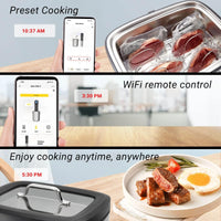 1 x RAW Customer Returns INKBIRD WiFi Sous Vide Stainless Steel Water Oven, ISV-500W Roner Low Temperature Cooking 3D Electromagnetic Water Circulation Rapid Heating, APP Preset Recipes, 8L - RRP €231.92