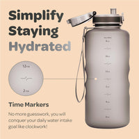 1 x RAW Customer Returns Hydracy Drinking Bottle with Fruit Insert - 2L Water Bottle - BPA-Free Drinking Bottle with Time Marking Leak-Proof Sports Bottle - Condensation-Free for Sports and Outdoor - RRP €27.97