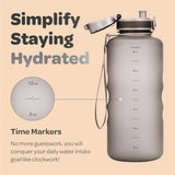 1 x RAW Customer Returns Hydracy Drinking Bottle with Fruit Insert - 2L Water Bottle - BPA-Free Drinking Bottle with Time Marking Leak-Proof Sports Bottle - Condensation-Free for Sports and Outdoor - RRP €27.97