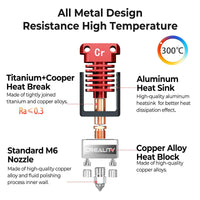 1 x RAW Customer Returns Creality Official Ender 3 Hotend Upgrade, All-Metal High Temperature Spider Hotend for Ender 3,Ender 3 Pro,Ender 3 V2,Ender 3 Max,Ender 5,Ender 5 Pro,CR-10,CR-10S 3D Printer - RRP €41.17