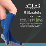 3 x RAW Customer Returns Atlas Athlete compression socks for men women - Ideal compression socks for running, cycling, skiing - Graduated compression as3, alpha, l, x l, regular, regular, blue  - RRP €57.45