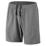 1 x RAW Customer Returns Men s Sports Shorts Quick Drying Shorts with Zipper Pockets Gray 3XL  - RRP €21.99