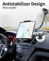 1 x RAW Customer Returns APPS2Car tablet holder car, tablet holders car, for 7.9-11 inch gooseneck tablet holder car front for iPad Mini 9.7 10.2 10.5 and more, 13 inch long arm anti-vibration 360 degree adjustable - RRP €20.15