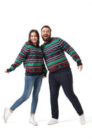 1 x RAW Customer Returns OFF THE RACK Christmas Jumper Women Unisex Funny Chunky Knitted Festive Fair Isle Fair Isle Jumper for Party S - RRP €28.22