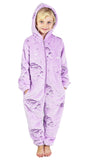 1 x RAW Customer Returns CityComfort Girls Glow in the Dark Rainbow Unicorn Onesie 3 14 Years 5-6 Years, Purple  - RRP €25.78