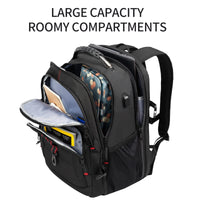 1 x RAW Customer Returns KROSER Travel Laptop Backpack 17.3 Inch Large Computer Backpack Stylish College Backpack with USB Charging Port RFID Pockets Water Repellent Daypack for School Business Men - RRP €66.55