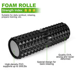 1 x RAW Customer Returns Odoland fascia roller fascia set 5 in 1 with foam roller 45 x 14cm massage roller foam roller massage balls for fascia training of muscles and relief of sore muscles - RRP €34.76