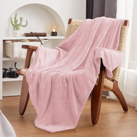 1 x RAW Customer Returns WAVVE cuddly blanket, fluffy blanket, pink, 150 x 200 cm - XL fleece blanket, soft and warm as a sofa blanket, blanket or bedspread, blankets for the couch - RRP €20.11