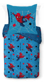 1 x RAW Customer Returns Marvel Spiderman Spidey Faces 100 Cotton Children s Bedding Set 135x200 cm Single Bed Size - Duvet Cover Pillowcase 80x80 cm - RRP €34.99