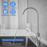 1 x RAW Customer Returns KEOKBON SUS304 stainless steel drinking water faucet, 100 lead-free reverse osmosis faucet, suitable kitchen faucet for most reverse osmosis devices or water filter systems, no hot-cold water mixer - RRP €25.99