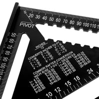 1 x RAW Customer Returns Beslands carpenter s square protractor set square large metric triangle ruler 180mm 300mm  - RRP €27.22