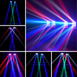 1 x RAW Customer Returns WZYBUTA 2pcs Moving Head Spider Light Effect DJ Party Light Disco LED Stage Light dmx512 with RGBW Lights for Bar Christmas Halloween Party - RRP €137.7