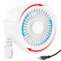 1 x RAW Customer Returns HG Power 150mm exhaust fan 2 directions bathroom fan with remote control 3 speeds fan quiet with memory function for bathroom kitchen toilet garage basement exhaust and inlet ventilation - RRP €43.2