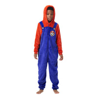 1 x RAW Customer Returns Super Mario One Piece Pajamas for Boys Long Sleeve Onesie Full Fleece Tracksuit for Multicolored Boys 5-6 Years - RRP €35.0