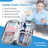 1 x RAW Customer Returns YOUSHARES Insulin Cooler Bag with 2 Ice Packs - Diabetic Bag for Diabetic Supplies Keep Supplies Safe and Cold, Diabetes Accessories Pen Cooler Box When Traveling Grey  - RRP €16.13