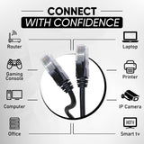 1 x RAW Customer Returns Mr. Tronic 25m Cat 6 Ethernet Cable, LAN Network Cable with RJ45 Connectors for a Fast and Reliable Internet Connection, AWG24 Connection Cable Internet Cable UTP Cat6 CCA 25 Meters, Black  - RRP €20.71