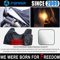 1 x RAW Customer Returns FENRIR 230cm 420D Motorcycle Cover Waterproof Protect Paint Heat Resistant Exterior Protective for Adventure R1250GS F850GS F750GS S1000XR Tiger VERSYS VSTROM NC750X CB500X Tracer - RRP €82.0