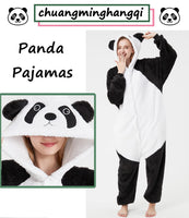 1 x RAW Customer Returns Panda Onesie Women s Winter Tracksuit Plush Animal Unisex One-Piece Pajamas with Hoods Full Women s Tracksuit Suitable as a Carnival Animal Costume or Family Christmas Pajamas Panda-7108,S  - RRP €28.42