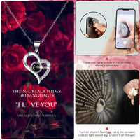 1 x RAW Customer Returns Eternal Rose Infinity Roses With I Love You Necklace Gifts For Women Mom Grandma Wife Girlfriend Sister Preserved Real Rose Gift For Her Rose Box For Mother s Day Wedding Anniversary Birthday - RRP €23.99